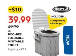 Pronature NORTH 49 POO-PEE FOLDABLE PORTABLE TOILET offer