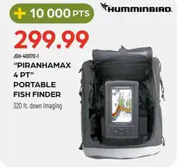 Pronature HUMMINBIRD PIRANHAMAX 4 PT PORTABLE FISH FINDER offer