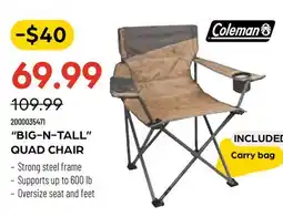Pronature COLEMAN BIG-N-TALL QUAD CHAIR offer