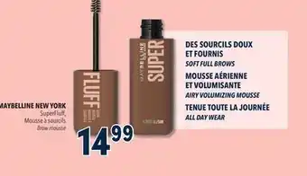 Familiprix MAYBELLINE NEW YORK, SuperFluff Brow mousse offer