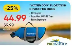 Pronature WATER DOG FLOTATION DEVICE FOR DOGS offer