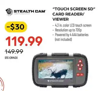 Pronature Stealth Cam TOUCH SCREEN SD CARD READER/ VIEWER offer