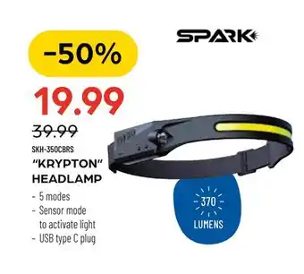 Pronature SPARK KRYPTON HEADLAMP offer