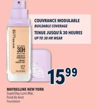 Familiprix MAYBELLINE NEW YORK Foundation offer