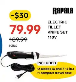 Pronature RAPALA ELECTRIC FILLET KNIFE SET 110V offer