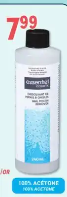 Familiprix ESSENTIEL COSMETIK, Nail polish remover, 100% acetone, 240 ml offer