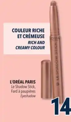 Familiprix L'ORÉAL PARIS Le Shadow Stick Eyeshadow offer
