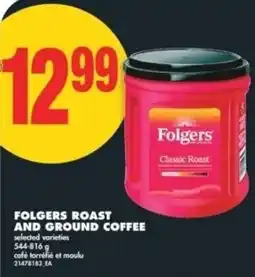 No Frills Folgers roast and ground coffee offer