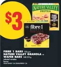No Frills Fibre 1 bars or nature valley granola or wafer bars offer