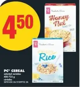 No Frills PC cereal offer