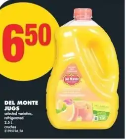 No Frills Del monte jugs offer