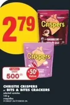 No Frills Christie crispers or bits & bites crackers offer