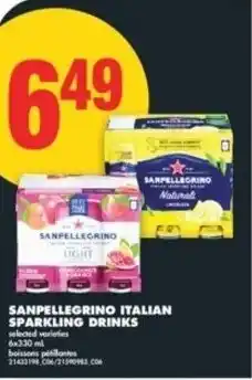 No Frills Sanpellegrino italian sparkling drinks offer