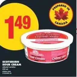 No Frills Scotsburn sour cream offer