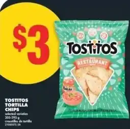 No Frills Tostitos tortilla chips offer