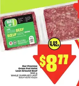 FreshCo Our promise grass fed halal lean ground beef offer
