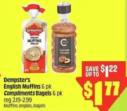 FreshCo Dempster's english muffins compliments bagels offer