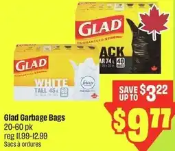 FreshCo Glad garbage bags offer