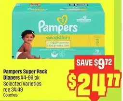 FreshCo Pampers super pack diapers offer