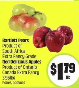 FreshCo Bartlett pears red delicious apples offer