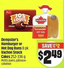 FreshCo Dempster's hamburger or hot dog buns vachon snack cakes offer