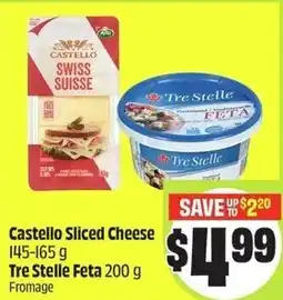 FreshCo Castello sliced cheese tre stelle feta offer