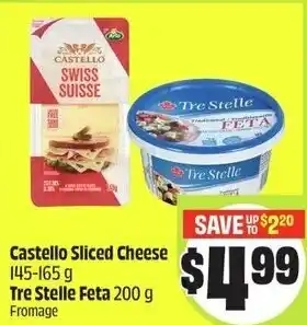 FreshCo Castello sliced cheese tre stelle feta offer