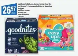 Maxi culottes d'entraînement grand format Easy-Ups ou Ninjama's Pampers ou Pull-Ups ou Goodnites offer