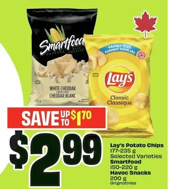 FreshCo Lay's potato chips smartfood havoc snacks offer