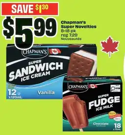 FreshCo Chapman's super novelties offer