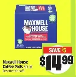 FreshCo Maxwell house coffee pods offer