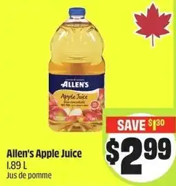 FreshCo Allen's apple juice offer
