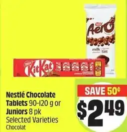 FreshCo Nestlé chocolate tablets or juniors offer