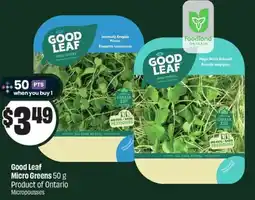 FreshCo Good leaf micro greens offer