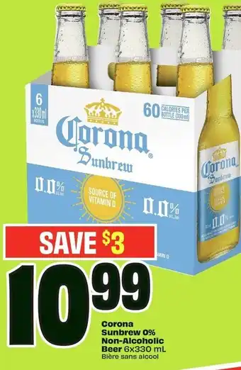 FreshCo Corona sunbrew 0% non-alcoholic beer offer