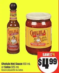 FreshCo Cholula hot sauce or salsa offer