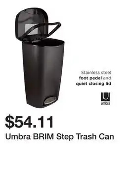 Bed Bath & Beyond Umbra BRIM Step Trash Can offer