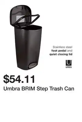 Bed Bath & Beyond Umbra BRIM Step Trash Can offer