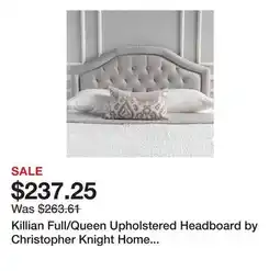 Bed Bath & Beyond Killian Full/Queen Upholstered Headboard by Christopher Knight Home - Light Grey offer