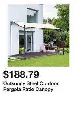 Bed Bath & Beyond Outsunny Steel Outdoor Pergola Patio Canopy offer