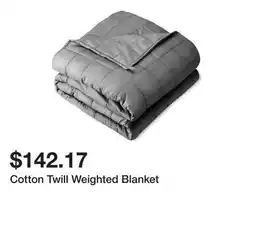 Wayfair Cotton Twill Weighted Blanket offer