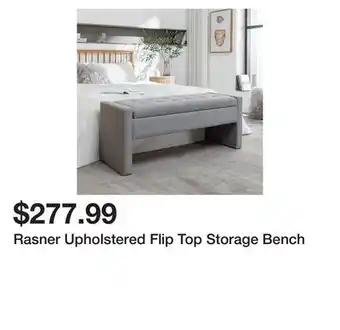 Wayfair Rasner Upholstered Flip Top Storage Bench offer