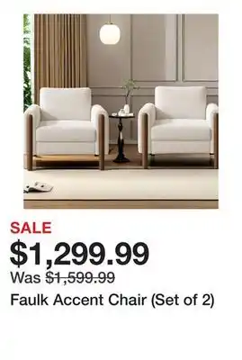Wayfair Faulk Accent Chair (Set of 2) offer