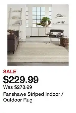 Wayfair Fanshawe Striped Indoor / Outdoor Rug offer