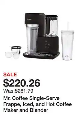 Bed Bath & Beyond Mr. Coffee Single-Serve Frappe, Iced, and Hot Coffee Maker and Blender offer