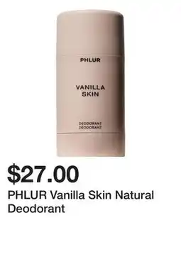 Sephora PHLUR Vanilla Skin Natural Deodorant offer