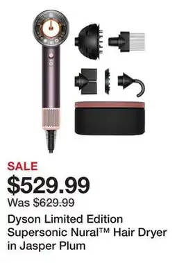 Sephora Dyson Limited Edition Supersonic Nural Hair Dryer in Jasper Plum offer