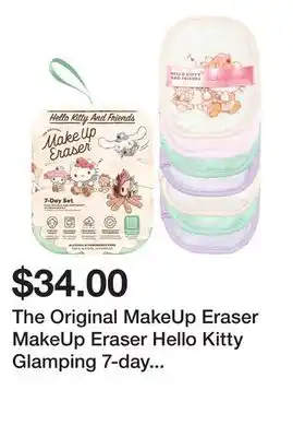 Sephora The Original MakeUp Eraser MakeUp Eraser Hello Kitty Glamping 7-day Set offer
