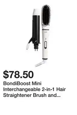 Sephora BondiBoost Mini Interchangeable 2-in-1 Hair Straightener Brush and Curling Iron offer
