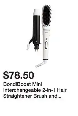 Sephora BondiBoost Mini Interchangeable 2-in-1 Hair Straightener Brush and Curling Iron offer